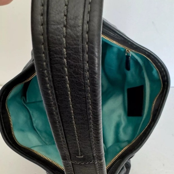 Coach Black Pleated Leather Ergo Hobo Bag - Picture 8 of 8